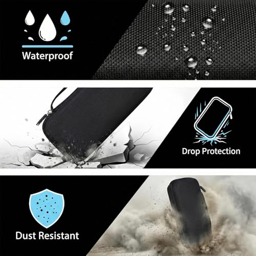 worfty Travel Carrying Case for Retroid Pocket 6/ G2/ 5/ 4/ 4pro Game Handheld Console (Case Only) - Hard Protective Carrying Storage Bag - color: Black
