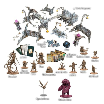 Maladum The Forbidden Creed Expansion - Fantasy Dungeon Crawler Game Immersive Terrain Solo, Co-op and Adversarial Play