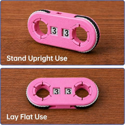 2 Pack MTG Life Counter - HP Tracker with Tracking Card SlotMTG Tabletop RPG(not inclouded dice Inside) Dungeons and Dragons(2 Pack Pink) - color: Color a
