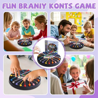 Brainy Knots Rope Untangling Game, 3 Level Logic Puzzle for Kids & Adults | 3 Level Rope Puzzle for Logic, STEM Learning, Screen Free Family Play, Travel, Classrooms & Gifts; Storage Bag Included