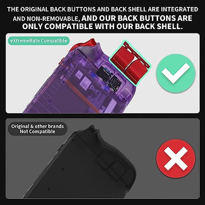 eXtremeRate Scarlet Red Replacement Full Set Buttons for Steam Deck, DIY Custom ABXY D-pad Trackpad Bumpers Triggers Buttons Screwdriver Tool for Steam Deck LCD Handheld Console - Console NOT Included - color: Scarlet Red