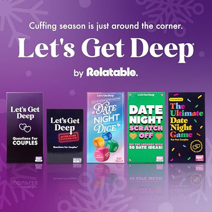 Let’s Get Deep® Date Night Dice by Relatable, Roll for 200+ Unique Date Night Ideas, Gifts, and Wedding Gifts for Couples, Includes 4 Custom Dice and Instructions, Designed for Couples Ages 18+ - style: Date Night Dice