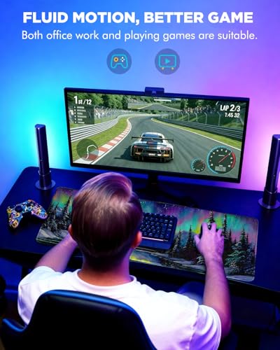 Mouse Pad, Desk Mat, 31.5x11.8in Large Mousepad, Aurora | Desk Pad with Stitched Edge & Rubber Non-Slip Bottom, Gaming Mouse Pad, Extended Mousepad for Home, Office - color: Aurora