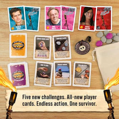 Exploding Kittens Let's Go to Rocks, 2-6 Players, Ages 8+ | Draw rocks, win challenges, and claim immunity in this fast Survivor strategy game inspired by the iconic TV show. - style: Let’s Go to Rocks