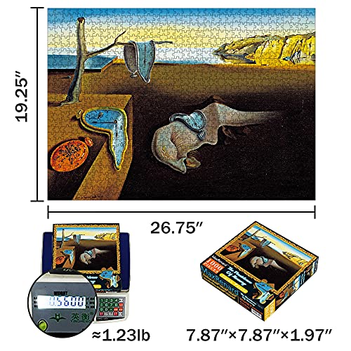 MaxRenard Game 1000 Pieces Jigsaw Puzzle Fine Art Collection Toy Salvador Dali The Persistence of Memory - color: A036