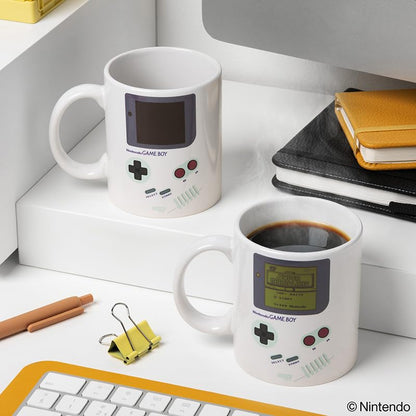 Paladone Gameboy Heat Changing Coffee Mug - Gift for Gamers, Nerds, Nintendo Mario Fans, Men, and Retro 90s Game Enthusiasts - 10 Ounces