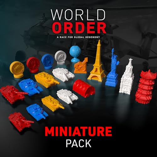 World Order: Miniature Pack - 93 Collectible Pieces, 3D Printed, Board Game Upgrade Components, Tanks, Monuments, Markers, Add-On Accessory Set - style: Miniature Pack