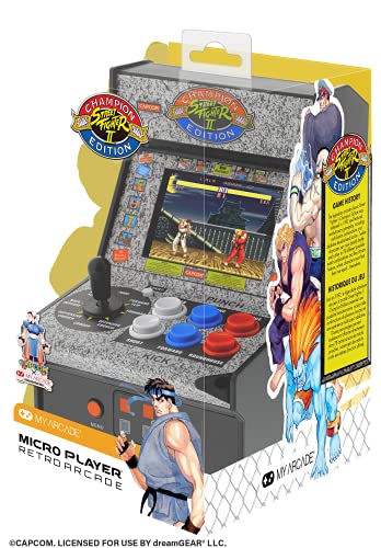 My Arcade Street Fighter 2 Champion Edition Video Game: Mini Arcade Machine, Arcade Version - style: Street Fighter