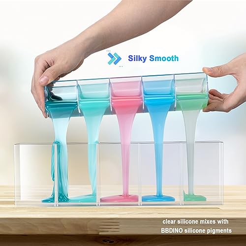 BBDINO 00-30 Super-Soft Silicone Rubber Flesh Like Translucent 8.8 Lbs | Skin Safe 1A:1B Mix Platinum Liquid Silicone for Practice Skin/Prosthetic Appliances/Cushioning for Orthotics/Special Effects - size: 1 Gallon 4000g