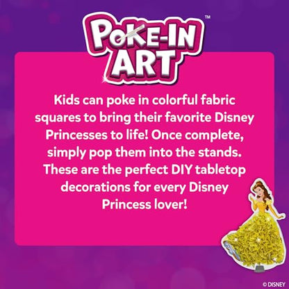 Skillmatics Poke-in Art – Disney Princesses, Mess-Free DIY Wood Craft Kit | Screen-Free Entertainment, Fun Colorful Creative Activity for Kids, Cinderella, Ariel, Gifts for Girls Ages 4, 5, 6, 7, 8, 9 - style: 3. Disney Princess