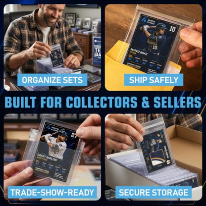 Invested Alliance Resealable Set Team Bags for Trading Cards | Ultra, TCG, Baseball, Sports Card Team Bags Sleeves. Fits Top loaders, Magnetic & Semi Rigid Holders. High Clarity Sleeves.