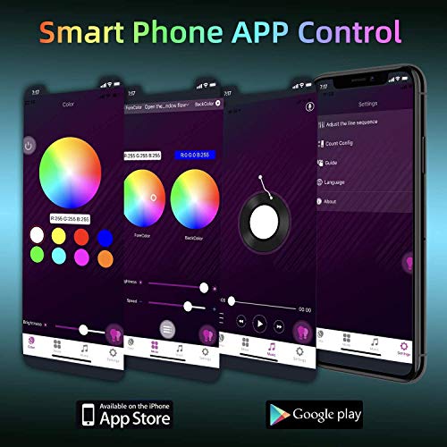 ODISTAR Hexagon Wall Light Panels (8 Pack)- Smart APP RGB Hexagonal LED Modular Lights with Remote Control,Music Sync Features for Gaming Rooms,Living Rooms, Bedrooms, DIY Enthusiasts and Gift Options - color: 8-Pack APP Control