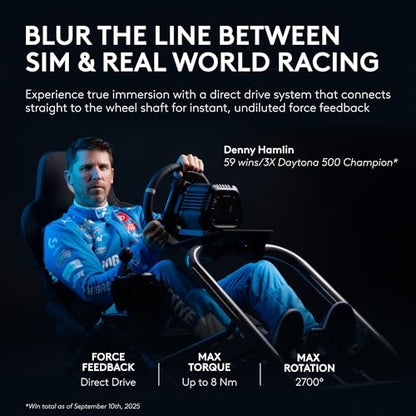 Logitech G RS50 Direct Drive Racing Wheel, Hub, & Base for Xbox/PC | 8 Nm Direct Drive, 11 inch Wheel, 13 Buttons, Adjustable Paddle Shifters, TRUEFORCE Force Feedback Integration - style: Xbox | PC