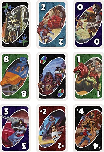 Mattel Games UNO Masters of The Universe Card Game for Kids, Adults and Game Night with Special Rule for 2-10 Players
