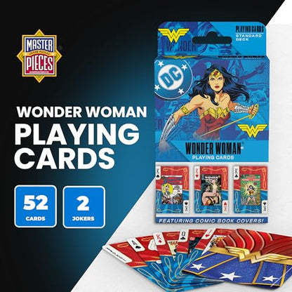 Masterpieces Officially Licensed Wonder Woman Playing Cards - 54 Card Deck for Adults - style: Wonder Woman