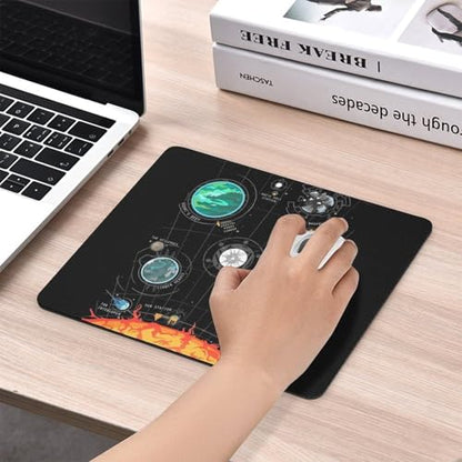 Gaming Mouse Pad, Outer Wilds System Mouse Pad 7.1x8.7 Inch Large Extended Computer Mouse Mat Keyboard Full Desk Mousepad for Gaming, Office, Home - color: style-21, size: 7.1 x8.7-Inch