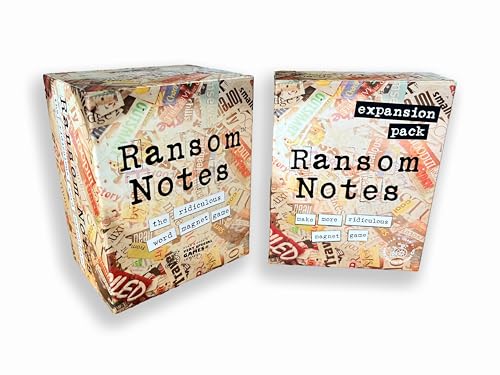 Ransom Notes - The Ridiculous Word Magnet Party Game & Expansion Pack One Bundle, 3+ Players - color: Multicolor