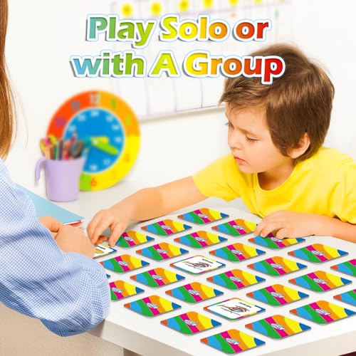 Aizweb Match Game,Memory Game, Vehicle 48 Pcs Toddler Card Games for Kids Ages 3 4 5 6,Flash Cards for Preschool Kindergarten Learning Activities,Educational Toys Homechool Supplies - style: Vehicles
