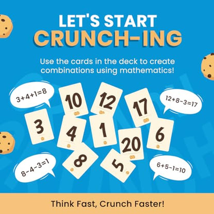 Card Games - Fletter Word & Crunch, Fun Word & Math Games for All Ages | Fast Family Games for Kids, Teens and Adults | Vocabulary, Addition & Subtraction | Gifts for Ages 5, 6, 7, & 8 Years