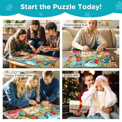 Jigsaw Puzzles for Kids Adults Seniors 300 Pieces, Bird Book 300 Pieces Adult Puzzle, Challenging Yet Relaxing Pieces Puzzle Game for Kids Adults Seniors, Thick Cardboard Jigsaw Puzzle - style: Birds