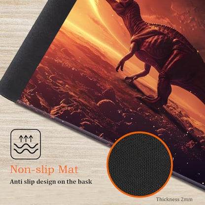 for MTG Playmat Non-Slip Rubber Play Mat with Storage Bag Combination, Ideal for Card Game Lovers TCG Play Mat, Dinosaur - color: Dinosaur