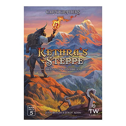 Cartographers: Map Pack 5, Kethra’s Steppe | Expansion for The Award-Winning Game of Map Drawing | Strategy Flip and Write Fantasy Board Game | Family Game for 1-75 Players by Thunderworks Games - style: Pack 5