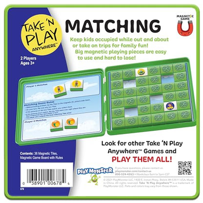 PlayMonster Take N Play — Matching Game — Easy to Use, Hard to Lose — Fun on the Go Travel Game — For Ages 3+