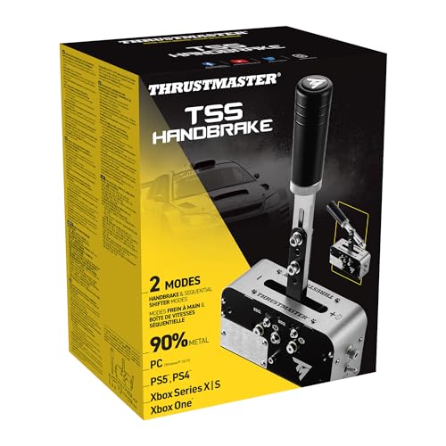 Thrustmaster TSS Handbrake and Sequential Lever - PS5, XBOX and PC | 2 different modes for Rally and GT, works with Thrustmaster steering wheels, progressive, aluminum and steel frame
