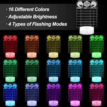 DND Initiative Tracker for DM, Unique Erasable Acrylic Light with Pen, Fantasy D&D Combat Health Tracker, Dungeon Master Tool for Dungeons and Dragons 5e Gifts Pathfinder Tabletop RPG Accessories
