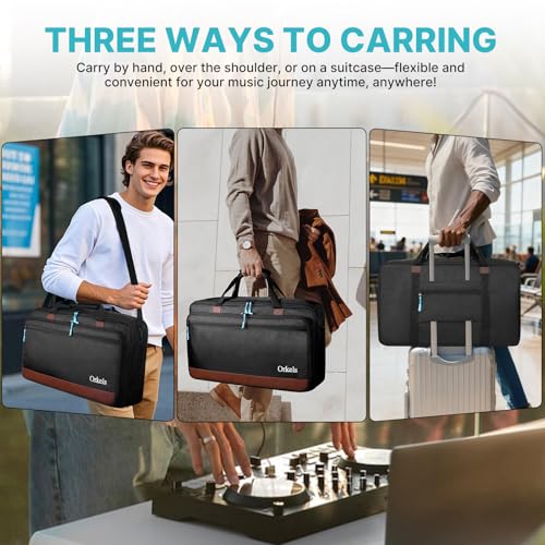 ORKELS DJ Controller Bag Case, Portable DJ Travel Case, Fits Pioneer DDJ REV1 SR SR2 OMNIS DUO, Mixtrack Platinum FX - size: DDJ-SR/SR2/REV1/Pro FX