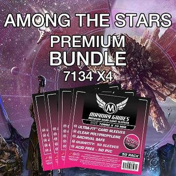 Mayday Games Among the Stars Game Accessory- Premium Card Sleeve Bundle - size: Premium, style: Among the Stars