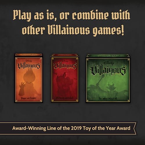 Ravensburger Disney Villainous - Evil Comes Prepared - Strategy Board Game - Play as Stand-Alone, or with Other Villainous Games - with Scar, Ratigan, and Yzma - 2019 Toy of The Year Award - Ages 10+