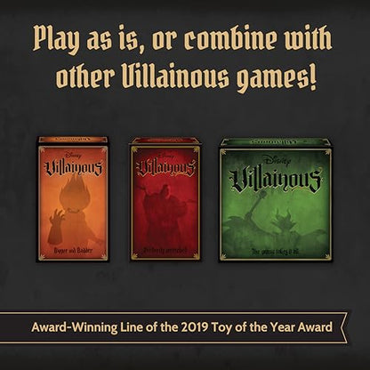 Ravensburger Disney Villainous - Evil Comes Prepared - Strategy Board Game - Play as Stand-Alone, or with Other Villainous Games - with Scar, Ratigan, and Yzma - 2019 Toy of The Year Award - Ages 10+