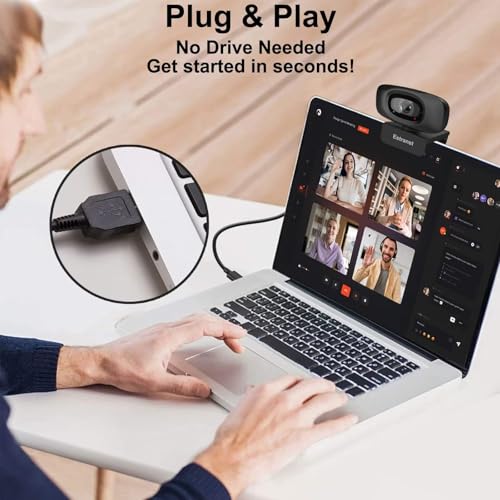 Autofocus 2K Webcam with Privacy Cover & Noise Canceling Microphone, Works with Zoom Teams YouTube Xbox, External Web Computer Camera for Laptop Mac PC Desktop Monitor - style: Webcam Autofoucs