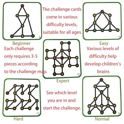 Original Strategy Board Game - 58 Unique Puzzles, Boost Logic and Problem Solving Skills, 1-2 Players, Easy-to-Learn Rules with 58 Challenges from Easy to Expert, Ages 8+, Educational fidget Game