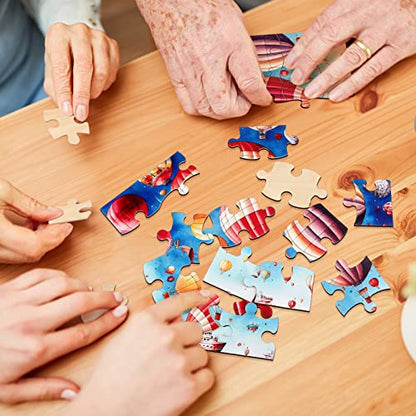 Liliful 6 Pack 16 Pcs Large Puzzles for Seniors Wooden Dementia Puzzles Alzheimer Puzzles Easy Puzzle for Elderly 12.6 x 9.45 Inch Jigsaw Puzzle for Adults Alzheimer's Products Activities