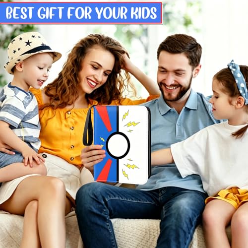 Collectible Trading Card Albums, 400 Card Holders with 50 Removable Sleeves, Portable 4 Pockets Collectible Trading Card Binder, PU Card Collection Binder for MTG, TCG, Sport Card, Game Cards - color: COBALT BLUE