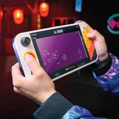 My Arcade Atari Gamestation Go: 200+ Preloaded Retro Games, Includes PACMAN | Rechargeable Battery, Wi-Fi, Smartglow, 7 Inch Display, Atari 2600, Connects to TV via HDMI