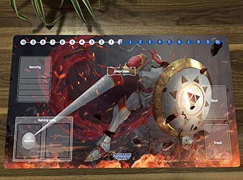 New Mlikemat DTCG Duel Playmat Digimon Dukemon Anime Trading Card Game Mat Pad Card Zones + Free Bag