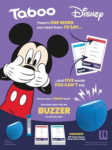 Taboo: Disney Edition Party Board Game | Family Guess Word Game | Officially Licensed Merchandise | Game for 2 Players or More | Perfect for Fans | Ages 10 and Up