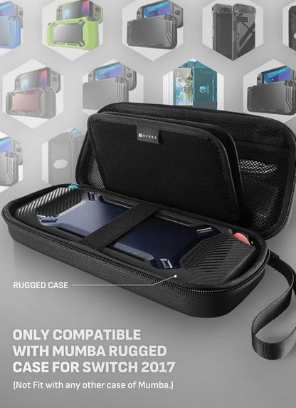 Mumba Carrying Case for Nintendo Switch OLED/Switch 1/Switch Lite, [Standard Version] Protective Travel Carry Case Pouch for Nintendo Switch Console & Accessories (Black) - color: Black
