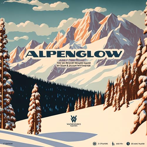 Alpenglow: The Ski Resort Board Game | Fun Strategy Game for Adults and Teens | 2-5 Players | Includes Apres Ski Expansion