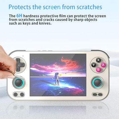 NOUKAJU [1Pack] Screen Protector for RG476H Game Console, HD Protective Film,6h Hardness,Scratch,Anti-Fingerprin,Protective Film for Anbernic RG476H Retro Handheld Game Console(Not tempered glass)