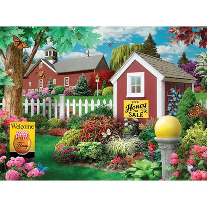 Bits and Pieces 50 Piece Puzzles for Adults - Alan Giana 3-Pack - 50 Extra Large Pieces 15" x 19" Jigsaw Puzzles, Rustic Country Scenes, No 2 Pieces Alike - size: 50 Piece Puzzles