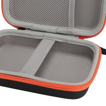 Handheld Game Console Case, Shockproof EVA Travel Storage Bag with Mesh Pocket for R36S R40S PRO RG35XXSP RG353V RG35XX, Portable Gaming Player Case for Outdoor Camping Hiking