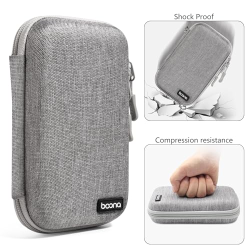 Diabetes Travel Case EVA Hard Shell Diabetic Supplies Bag Organizer for Blood Sugar Testing Kit, Glucose Monitor Kit with Meter, Glucose Test Strips, Lancets, Lancing Device, Alcohol Wipe (Gray) - color: Gray