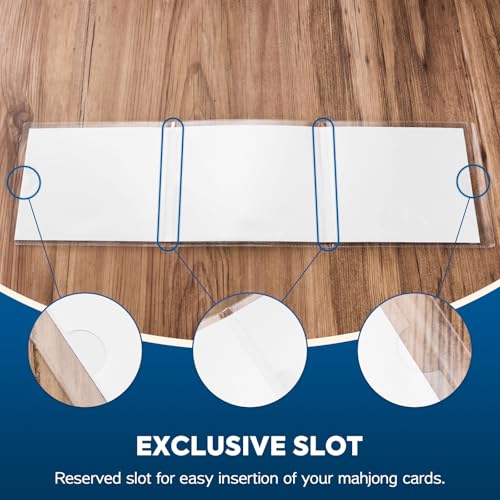 Protective Sleeve for 2025-2026 Mah-Jong Cards - Size (6 1/8" x 4 3/4") - Large-Size Mahjong Card Protective Sleeve - 1 Pack - size: Large size 1 pieces - (6 1/8" x 4 3/4")