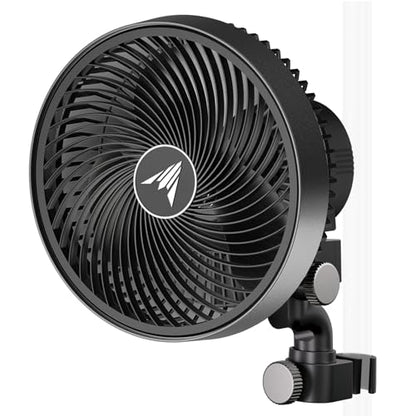 AC Infinity CLOUDRAY S9 Grow Tent Clip Fan 9” | Redesigned Long-Life EC Motor, 10 Dynamic Wind Speeds, 10-Level Oscillation, IP-54 Weatherproof for Grow Tent Cooling - size: 9", Auto Oscillation
