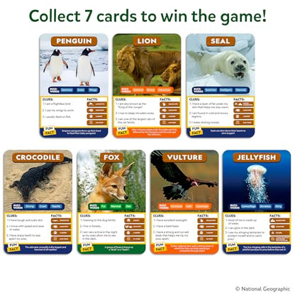 Skillmatics Guess in 10 – National Geographic Animals, Card Game for Kids | Educational Game for Families, Animal Trivia & Travel Game, Screen-Free Fun, Gifts for Kids Ages 6, 7, 8, 9 and Up - style: 2. National Geographic