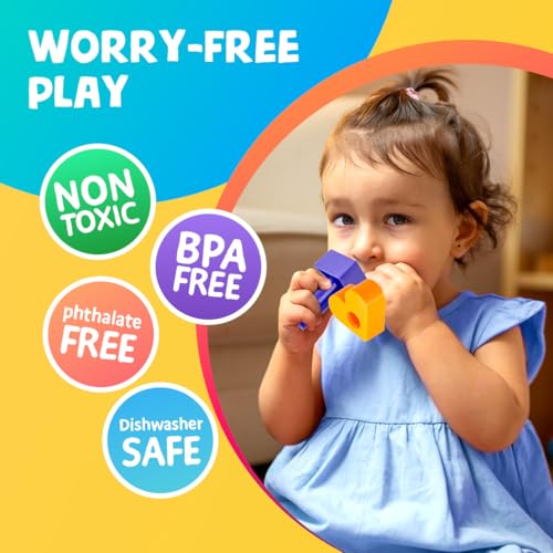 Peg Board Set, Montessori, 38 Pc Plastic w/Shapes, Ages 2+ | Occupational Therapy Toys with Pegs, Dice, Lacing String & Storage Bag, Educational, Sensory - style: Shapes Pegboard - 38pcs